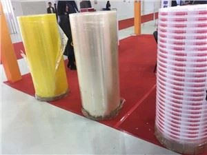Skaidrus ir rudas priklijuojamas bopp pakavimo juostos Jumbo Roll